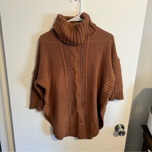 Express Camel Cowl Neck Sweater